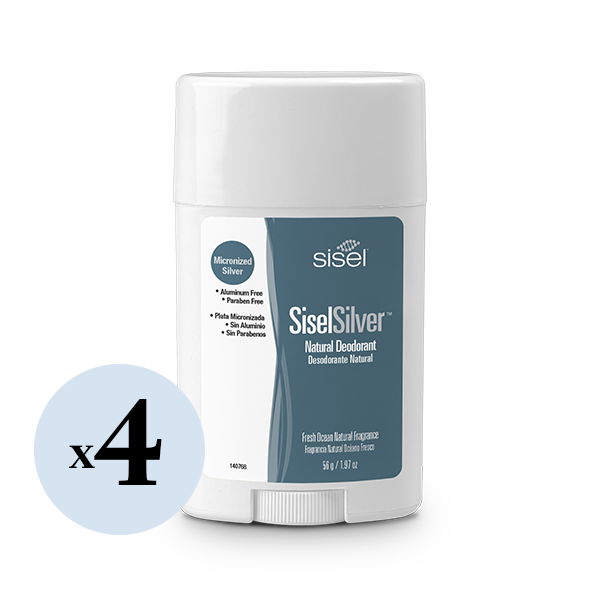 SiselSilver™ Natural Deodorant (4 Pack) - 