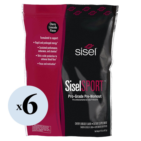 SiselSPORT™ Cherry Limeade (6 Pack) - Pro-Grade Pre-Workout