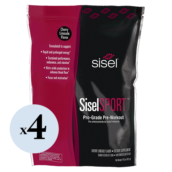 SiselSPORT™ Cherry Limeade (4 Pack) - Pro-Grade Pre-Workout